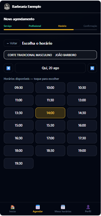 Sysmov Agenda — 5. Horário