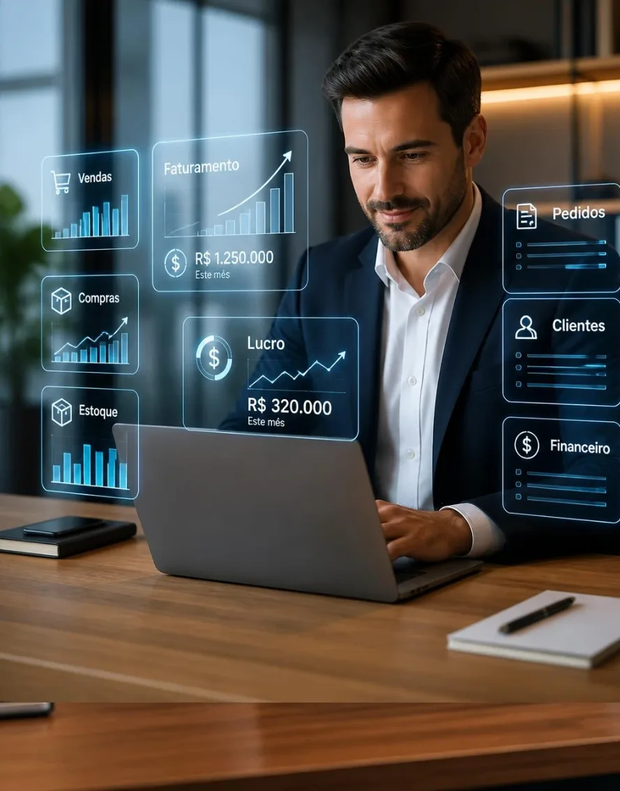Tela principal do Sysmov ERP